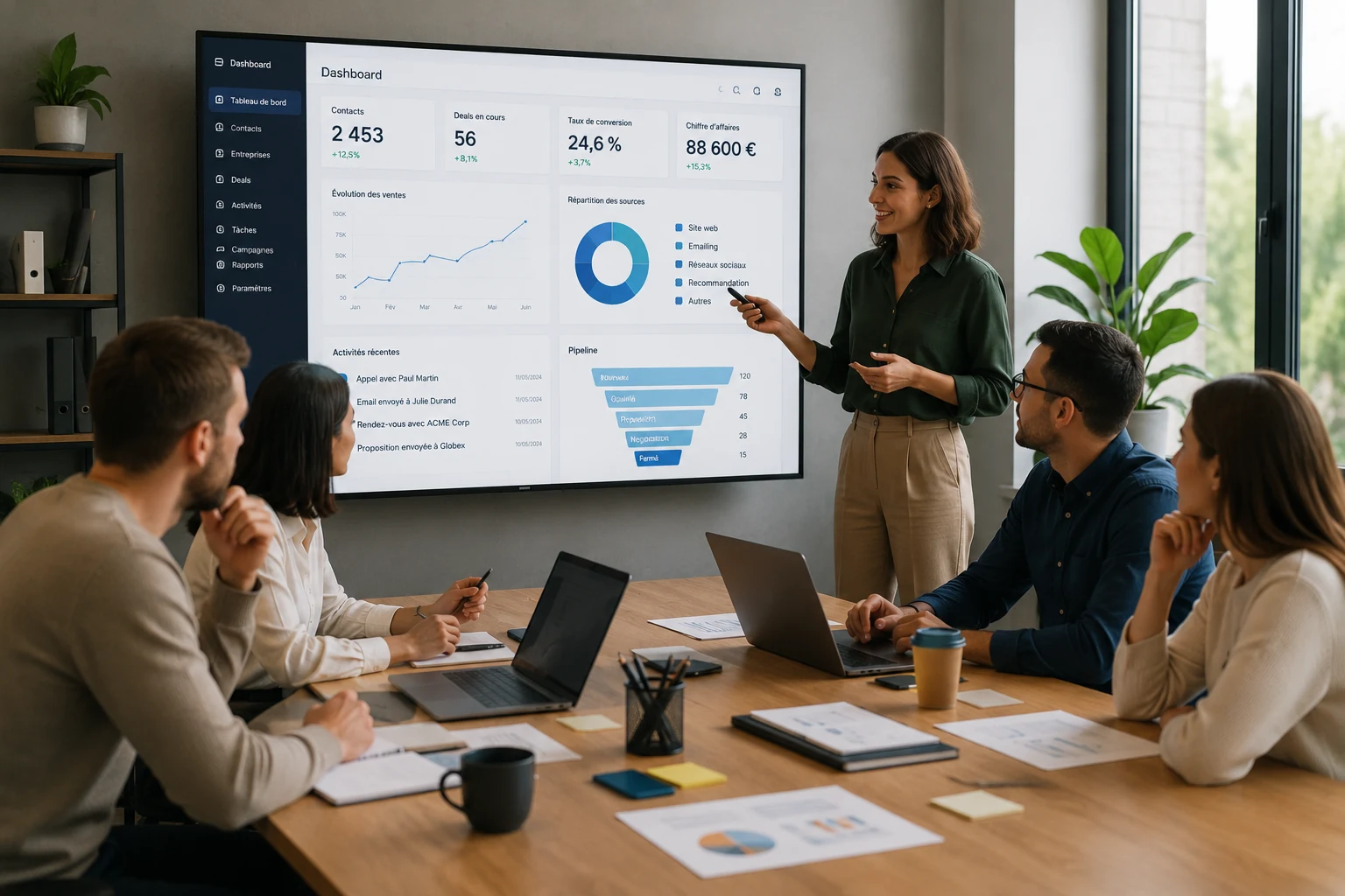 Analyse d'un pipeline commercial dans un CRM