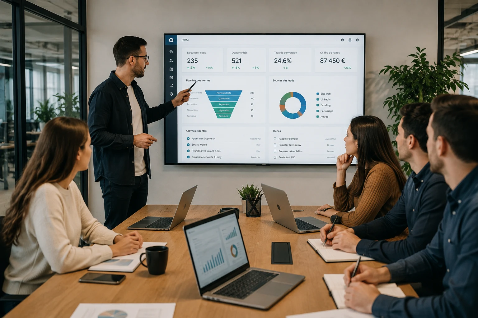 Presentation donnees clients et leads